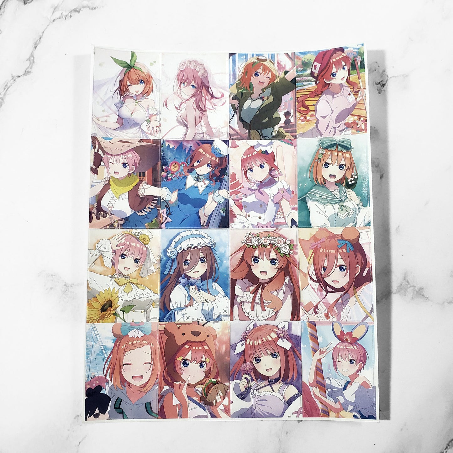 Lámina de Stickers - Quintillizas Ver.1