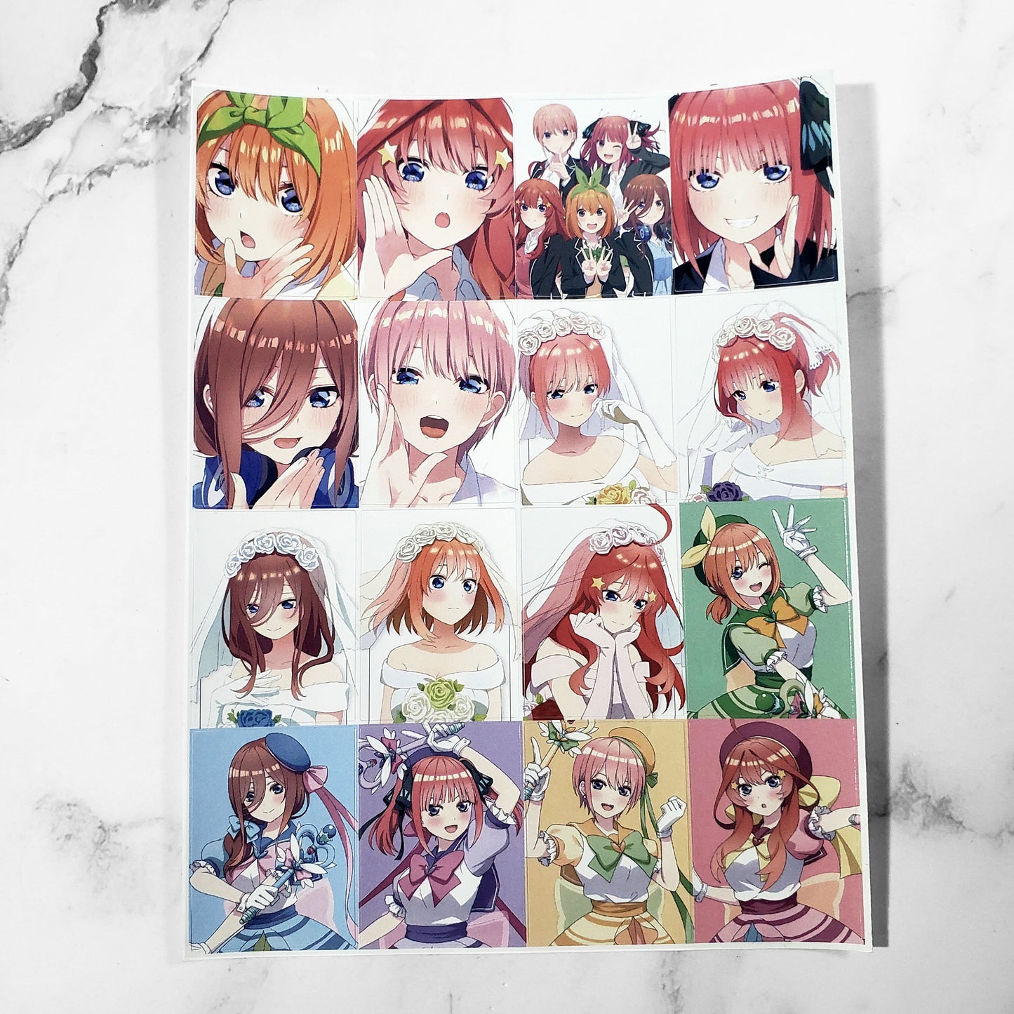 Lámina de Stickers - Quintillizas Ver.4