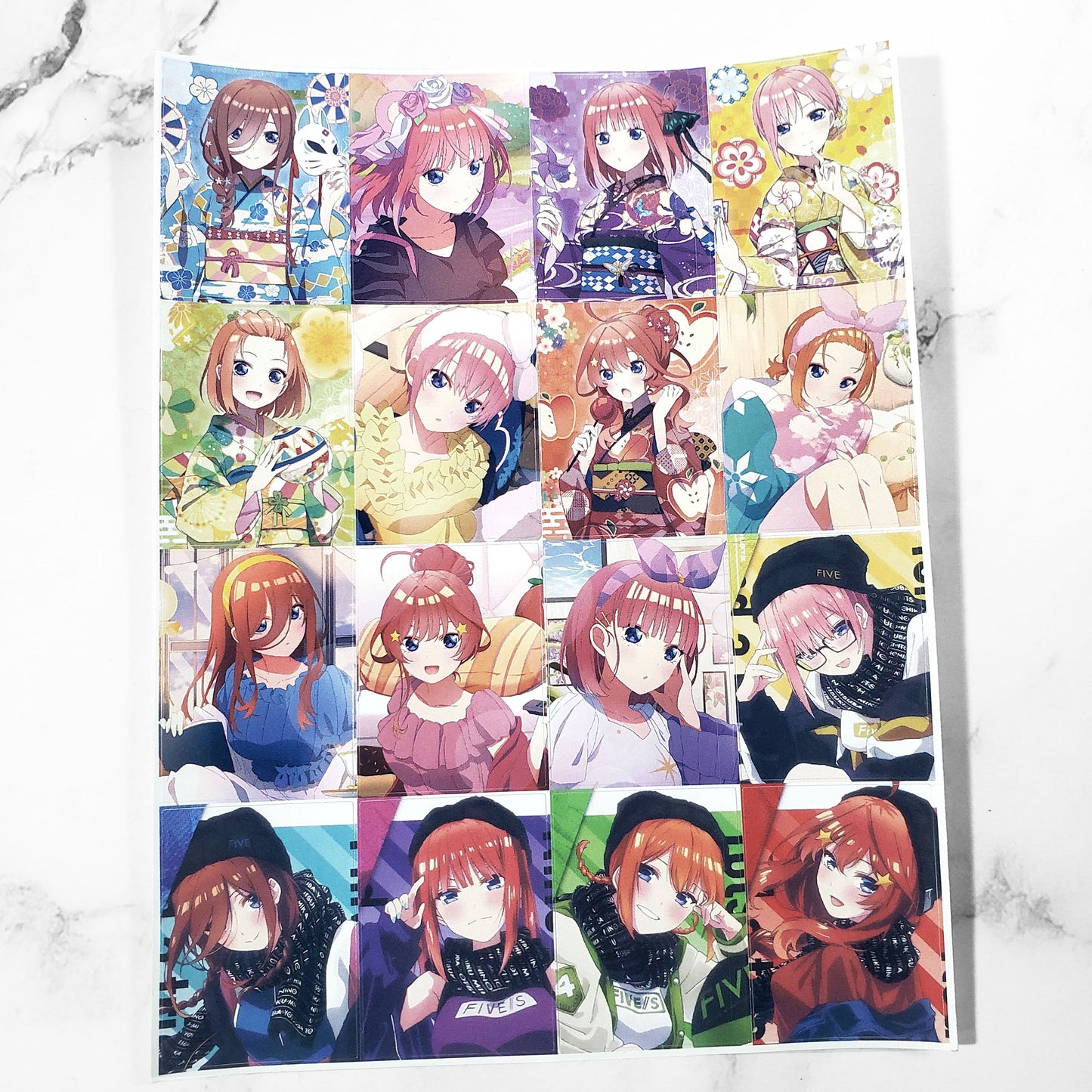 Lámina de Stickers - Quintillizas Ver.3