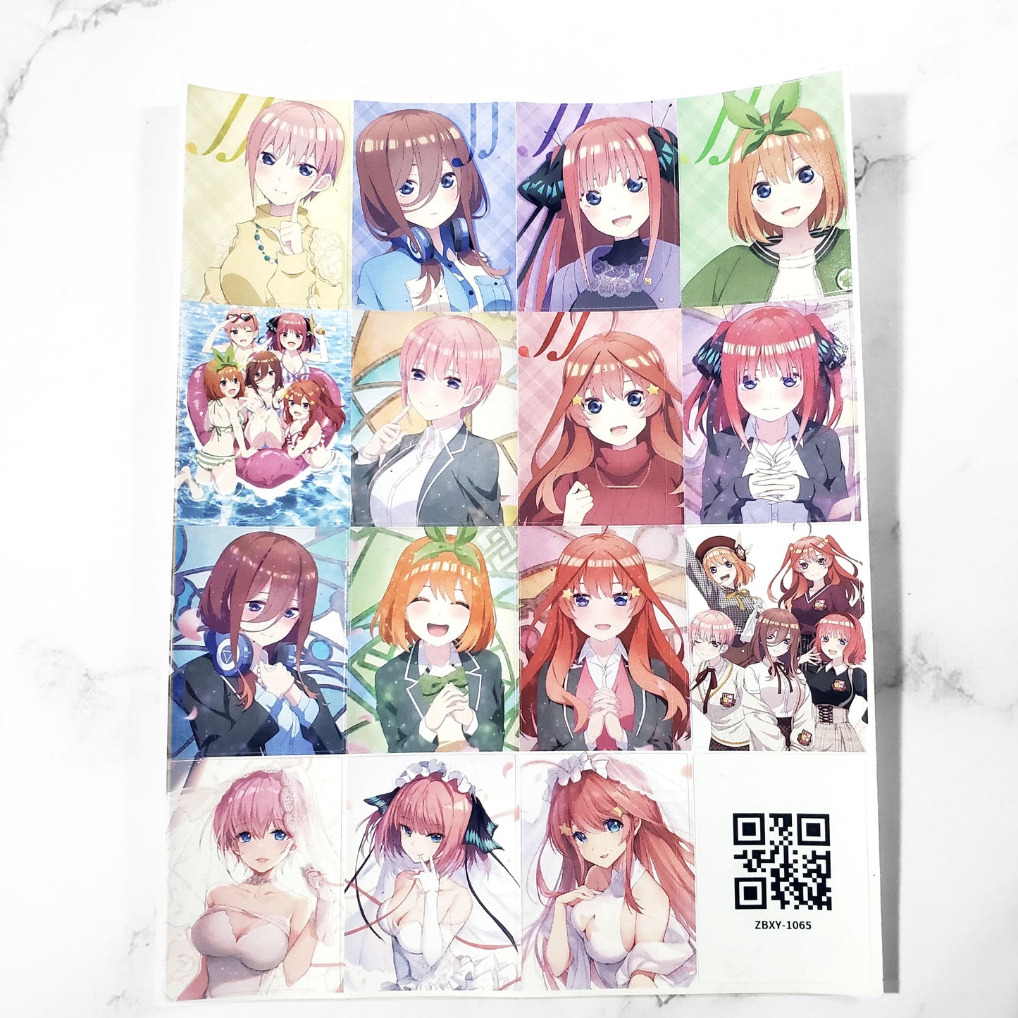 Lámina de Stickers - Quintillizas Ver.2